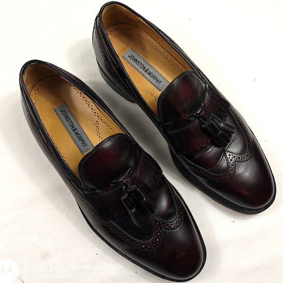 Men's JOHNSTON & MURPHY Aristocraft Kiltie Tassel Loafers US Size 10 - Picture 3 of 10
